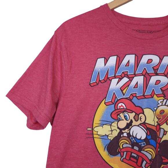 Super Mario Kart Men's Since 92' Graphic Short Sleeve T-Shirt Size Medium Red - Picture 5 of 13